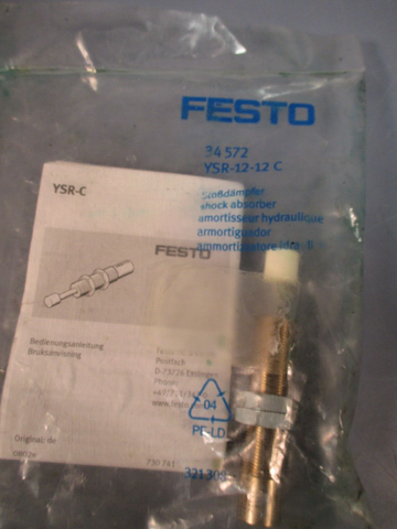 FESTO 34572 Pneumatic Shock Absorber YSR1212C