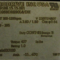 Sew Eurodrive RX67D26BDRE90L6/DH Gearmotor 3.77:1 230/460V 1HP 1" Shaft Dia NOS