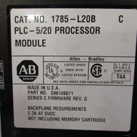Allen Bradley PLC5/20 Processor Module Rev. G Series C 1785L20B