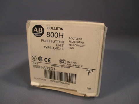 ALLEN BRADLEY PUSH BUTTON UNIT SER. F 800H-AR9D1