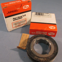 LOT OF (2) GATES 8MX-34S-12 1610 POLY CHAIN GT SPROCKET