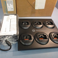 Motorola RLN6393A MagOne 6 Port Charging Base Station for Radios w/ Power Supply