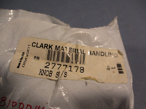Clark Forklift Side Shifter Knob OEM 2777178