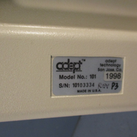 Adept Tech Model 101 Manual Operator Controller, Teach Pendant P/N 10101-10000