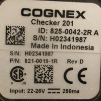 Cognex Checker 201 82500422R A Vision Sensor 82100191R Rev D 2226VDC