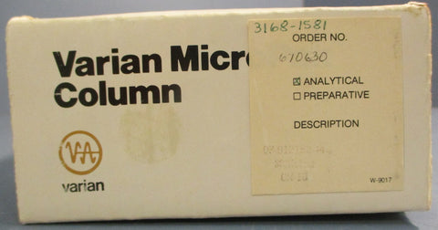 Varian MicroPak MCH10 HPLC Column 0391215144 30cm x 4mm