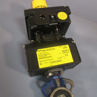 TYCO KEYSTONE DOUBLE ACTING RACK & PINION ACTUATOR/BUTTERFLY VALVE F79U-003