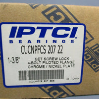 IPTCI Set Screw Lock 4Bolt Piloted Flange Chrome / Nickel Plate CUCNPFCS 207 22