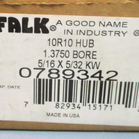 Falk 789342 Coupler Hub 10R10 1.375 Bore 5/16 x 5/32 KW NIB