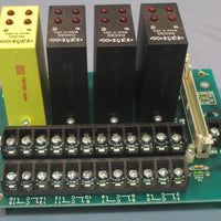 Opto 22 PB16HQ Input Output Module Rack Board w/ (3) OAC5Q & (1) IAC5Q Used