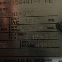 Dodge Quantis HB682CN140TC Gear Reducer 48.09:1 1750RPM 3.04HP 21/8" Shaft Dia