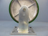 New Albion Alathane 8 X 2" Wheel Non Swivel Fixed Position Poly Cast Iron Silver