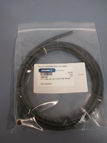 SCHUNK 0302183 2M Cable, 2M CABLE KV2SWA08GM890