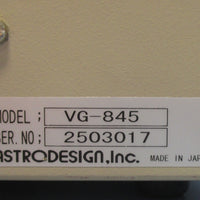 Astrodesign VG845 Digital Video Generator no Power Cord