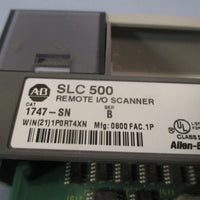 Allen Bradley SLC 500 Remote I/O Scanner Module Frn: 1.0b Ser. B 1747SN