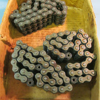 Lot of 3 Sections of Number 50 Triple Roller Chain Magnetic Steel 243/4" Each