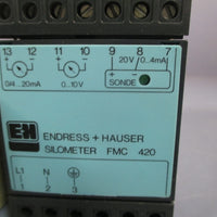 ENDRESS & HAUSER LEVEL MEASUREMENT SILOMETER 115v 50/60 Hz FMC420 FMC420R0F1