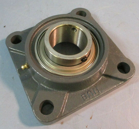 Hub City Mounted Bearing 4 Bolt Flange Bearing YAT 20911, 1.68" Bore