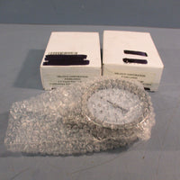 Lot of (2) Miljoco 2.5" Liquid Fillable Gauge P2598LZ05SS 0100psi/kpa 1/4NPT LM