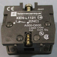 (Lot of 2) Schneider Electric Telemecanique XENL1121 Contact Block 240V 3A