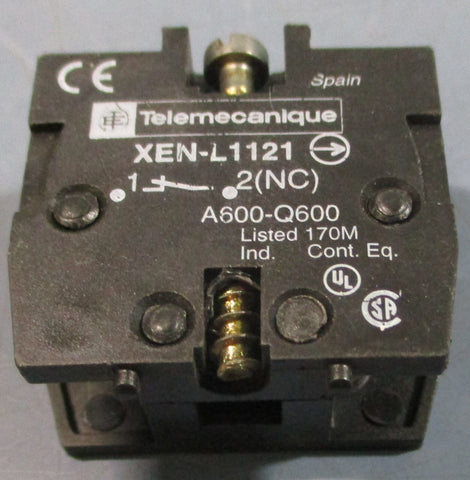 (Lot of 2) Schneider Electric Telemecanique XENL1121 Contact Block 240V 3A
