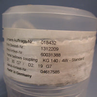 JAKOB Metal Belows Coupling / Clamping Hub 19mm x 30mm - KG-4W 140