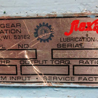 Grove Gear B2061 Flexaline 40:1 Ratio Gear Reducer 0.69 Input HP Left Output