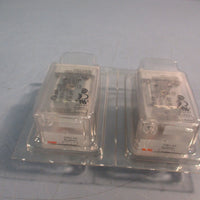 Lot of (2) Dayton 1A487N General Purpose Relay 24VDC, 16AMP, Socket Mounted