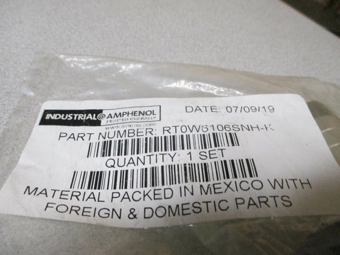 Amphenol Kit Standard Circular Connector Zinc Housing RT0W6106SNHK