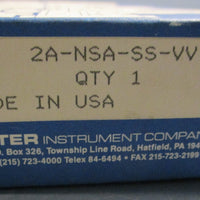 Porter 2ANSASSVV Stainless Steel Precision Meter Valve Series 10