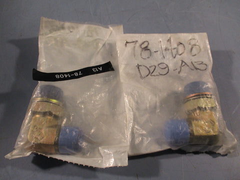 Lot of (2) Gates Flared Tube, Elbow 90 Degree Fitting 8MBSPPOR8MJ90