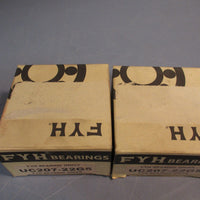 Lot of (2) FYH Bearing Units UC20722G5 Ball Bearing 13/8IN