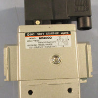 SMC AV4000 Pneumatic Soft StartUp Valve 1MPa Max Pressure 0.21MPa Range