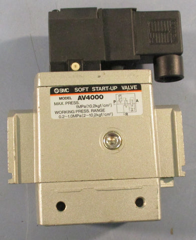 SMC AV4000 Pneumatic Soft StartUp Valve 1MPa Max Pressure 0.21MPa Range