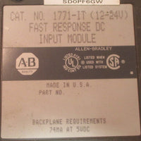 Allen Bradley 1771-IT (12-24V) Fast Response DC Input Module Used