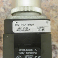 Allen Bradley Bulletin 800TPAH16RD1 Red Illuminated Push Button Series T 120 V