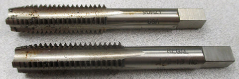 Lot of 2 Regal Plug Taps, 1/213, NC, HS, +.005, 90M21, 4FL, USA