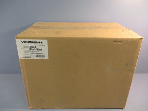VonDrehle Corporation 8864 AutoCut Towel Dispensers, Manual, Black/Black