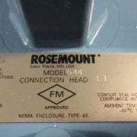 ROSEMOUNT 0064410520302 REV B CONNECTION HEAD MODEL 644