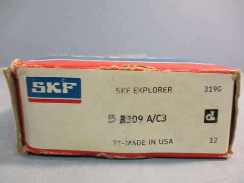 SKF 3309 A/C3 Double Row Angular Contact Ball Bearing Made in USA