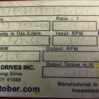 Stober Drives S202AB0280MR163/050 Gear Reducer 28.1:1 Ratio, 2.2 Input HP
