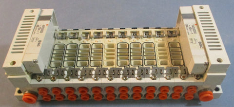 SMC 12Port Station Manifold Base 24 1/4" Ports 4 3/8" Ports (2) VVQ200010A1