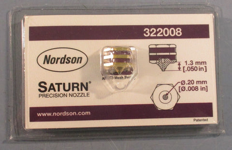 Nordson 322008 Precision Hot Melt Nozzle .050" Length .008 Orifice Lot of 2
