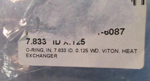 Lot of 19 Viton Black ORing 7.833" ID with 0.125" Width NWOB