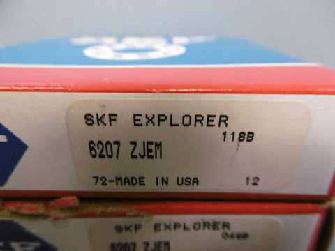 2 Nib SKF 6207-ZJEM Single Row Ball Bearing