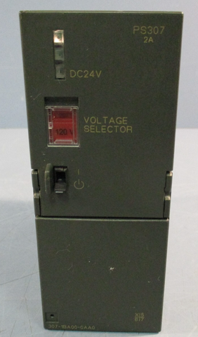 SIEMENS 6ES7307-1BA00-0AA0 POWER SUPPLY, AC230V/120V 50-60Hz 0.52A/0.9A DC24V/2A