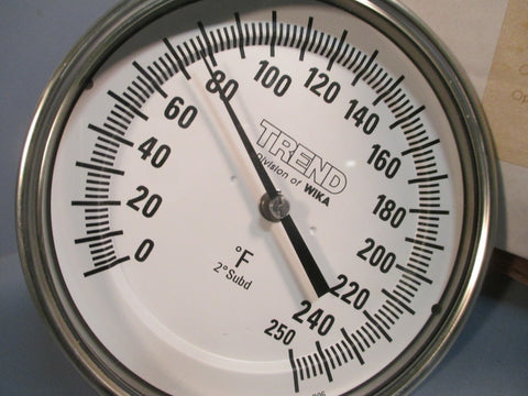 Trend Wika Long Stem 6 Inch Stainless Steel BiMetal Thermometer Model TI.50
