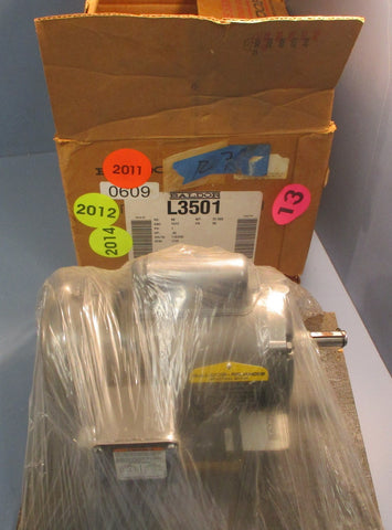 Baldor L3501 Single Phase Motor 34C61-5507 .33HP 115/230V 1725RPM 5/8" Shaft Dia