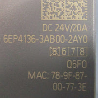 Siemens Sitop UPS 1600 Power Supply 6EP41363AB002AY0 DC24V/20A