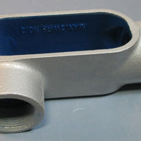 Thomas & Betts LR57 Blue Kote 1-1/2" Rigid Conduit Body Gray Iron Qty 2 NIB